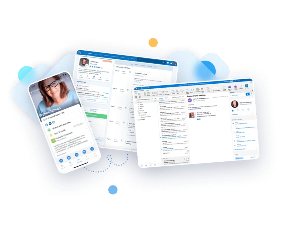 Nimble CRM dashboard views